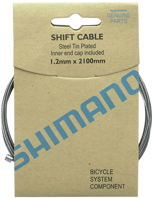 Shimano Zinc Derailleur Cable 1.2 x 2100mm 10-pack-Goodwynn's