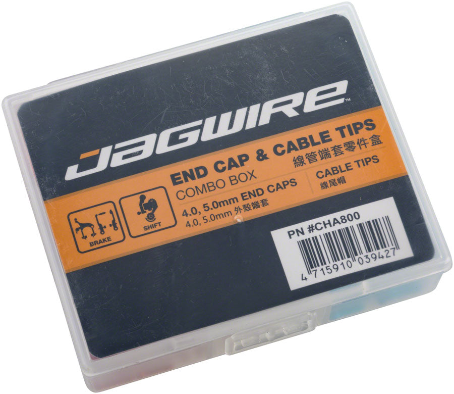 Jagwire Housing End Cap Combo Kit Red / Silver / Blue Alloy-Goodwynn'sGoodwynn's