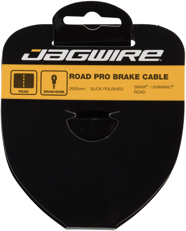 Jagwire Pro Brake Cable 1.5x2000mm Pro Polished Slick Stainless SRAM/Shimano Road-Goodwynn'sGoodwynn's