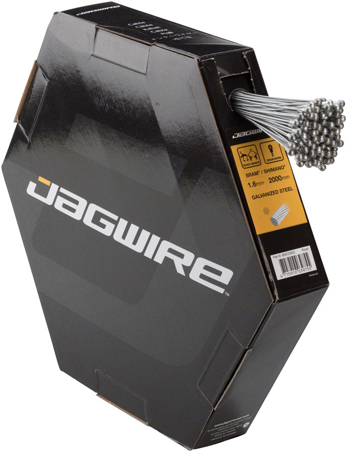 Jagwire Brake Cable Basics 1.6x2000mm Galvanized SRAM/Shimano Road Box of 100-Goodwynn'sGoodwynn's