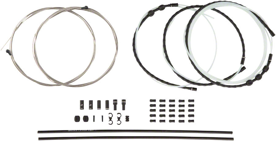 Jagwire Road Elite Link Brake Cable Kit SRAM/Shimano Ultra-Slick Uncoated Cables Red-Goodwynn'sGoodwynn's