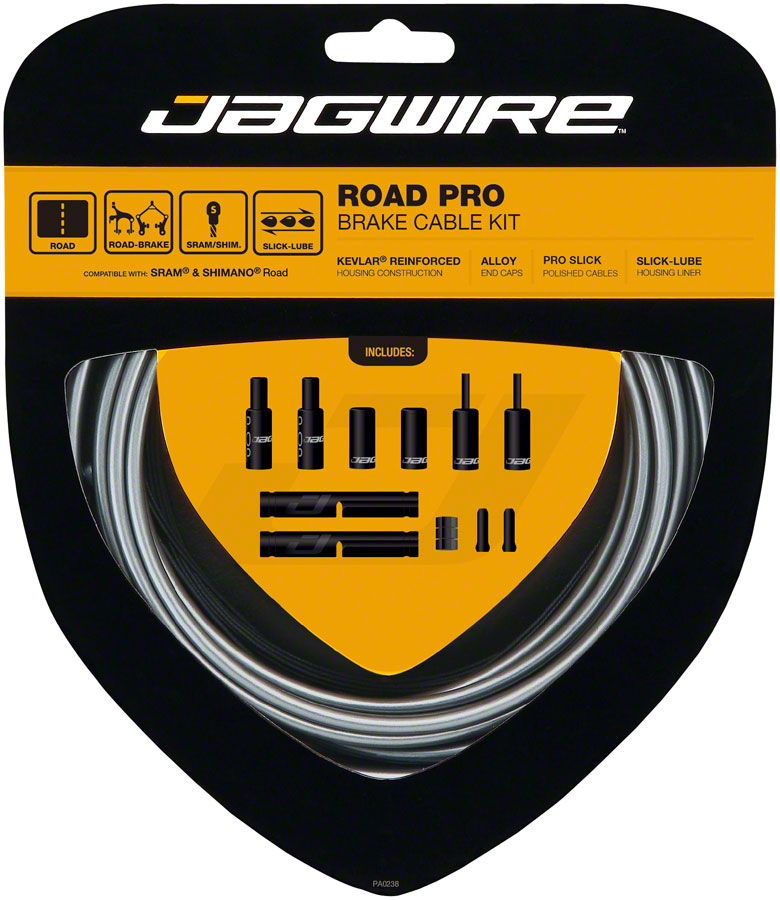 Jagwire Pro Brake Cable Kit Road SRAM/Shimano Ice Gray-Goodwynn'sGoodwynn's