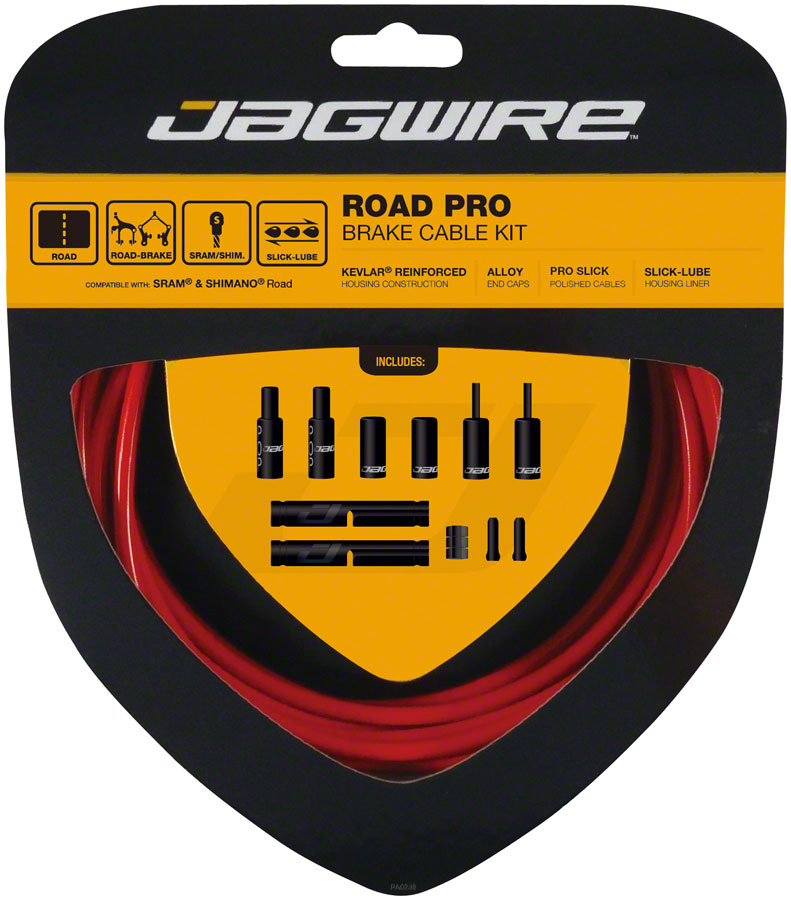 Jagwire Pro Brake Cable Kit Road SRAM/Shimano Red-Goodwynn'sGoodwynn's