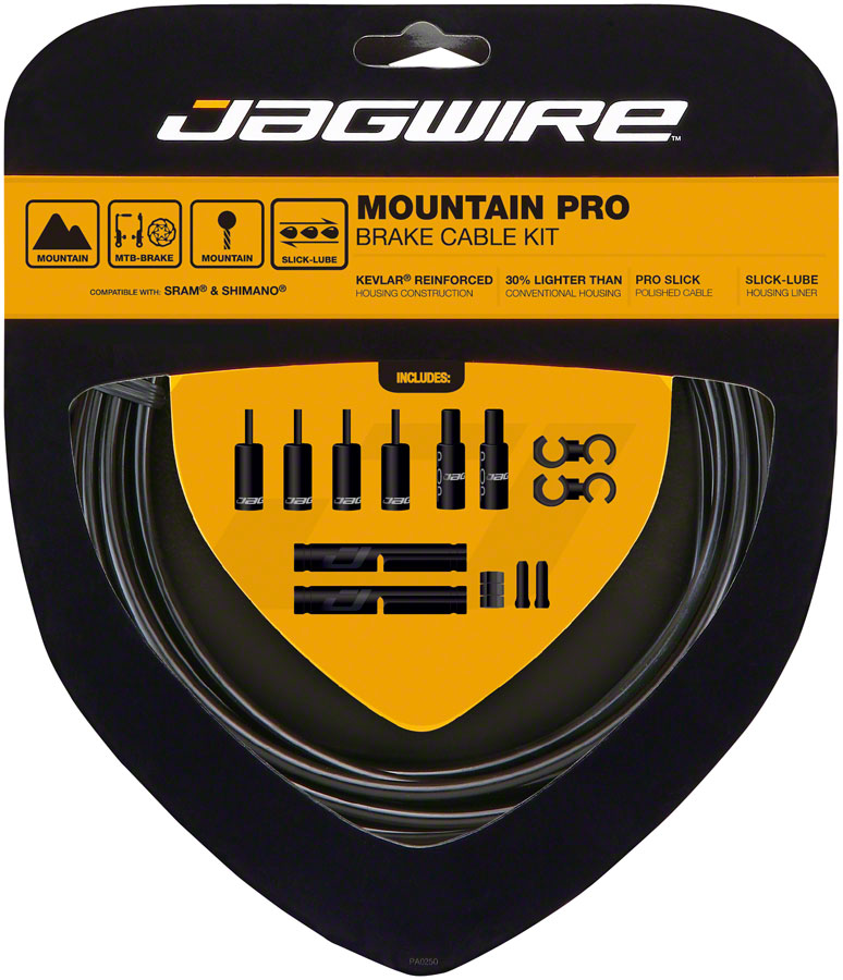 Jagwire Pro Brake Cable Kit Mountain SRAM/Shimano Black-Goodwynn'sGoodwynn's