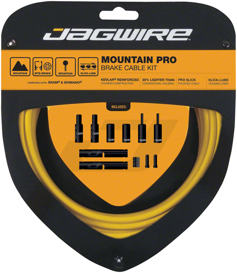Jagwire Pro Brake Cable Kit Mountain SRAM/Shimano Yellow-Goodwynn'sGoodwynn's