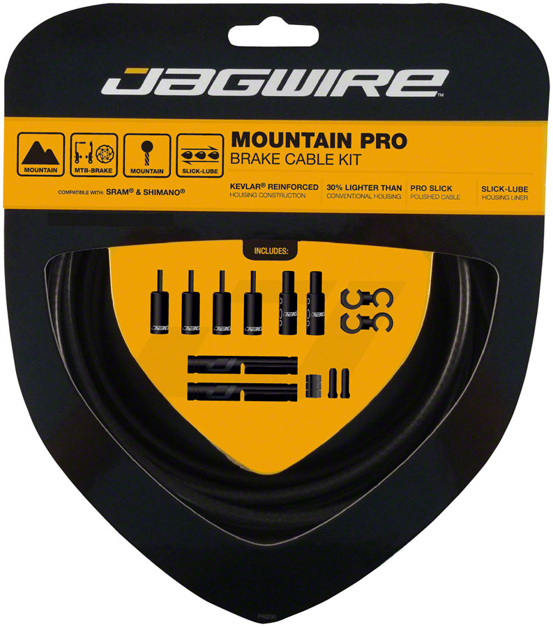 Jagwire Pro Brake Cable Kit Mountain SRAM/Shimano Stealth Black-Goodwynn'sGoodwynn's