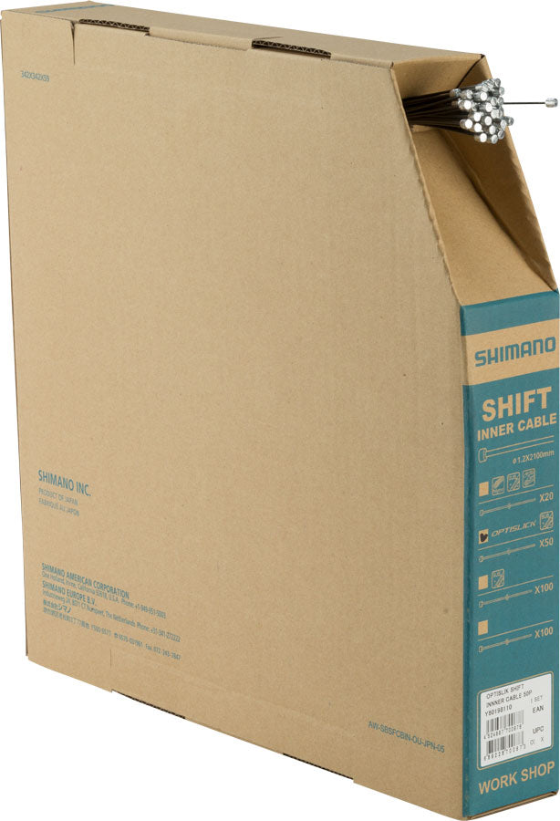 Shimano Optislick Derailleur Cable 1.2 x 2100mm Filebox of 50-Goodwynn'sGoodwynn's