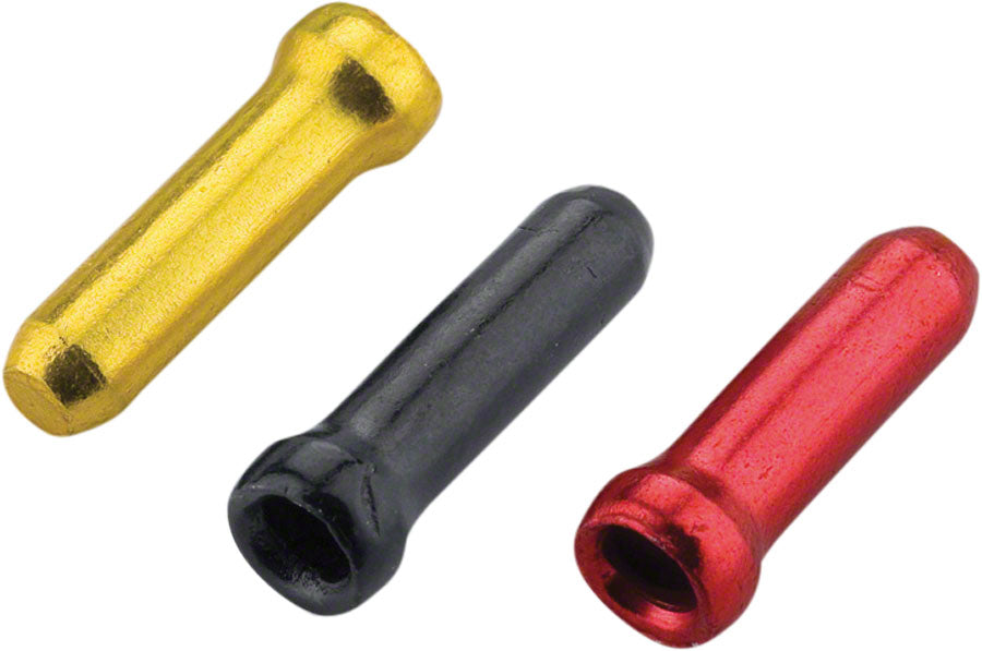 Jagwire Cable End Crimps - 1.8mm Gold/Black/Red Bag of 90-Goodwynn'sGoodwynn's