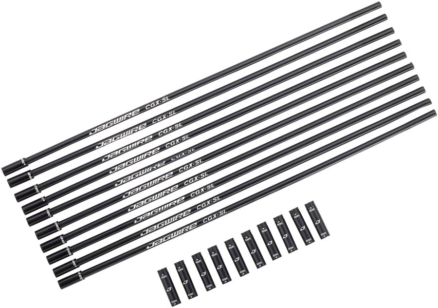 Jagwire Flexible 4mm Housing Segments Shimano Shadow-Type Road Rear Derailleurs RD-R9100 RD-R8000 RD-R7000 240mm BLK Pack of 10-Goodwynn'sGoodwynn's