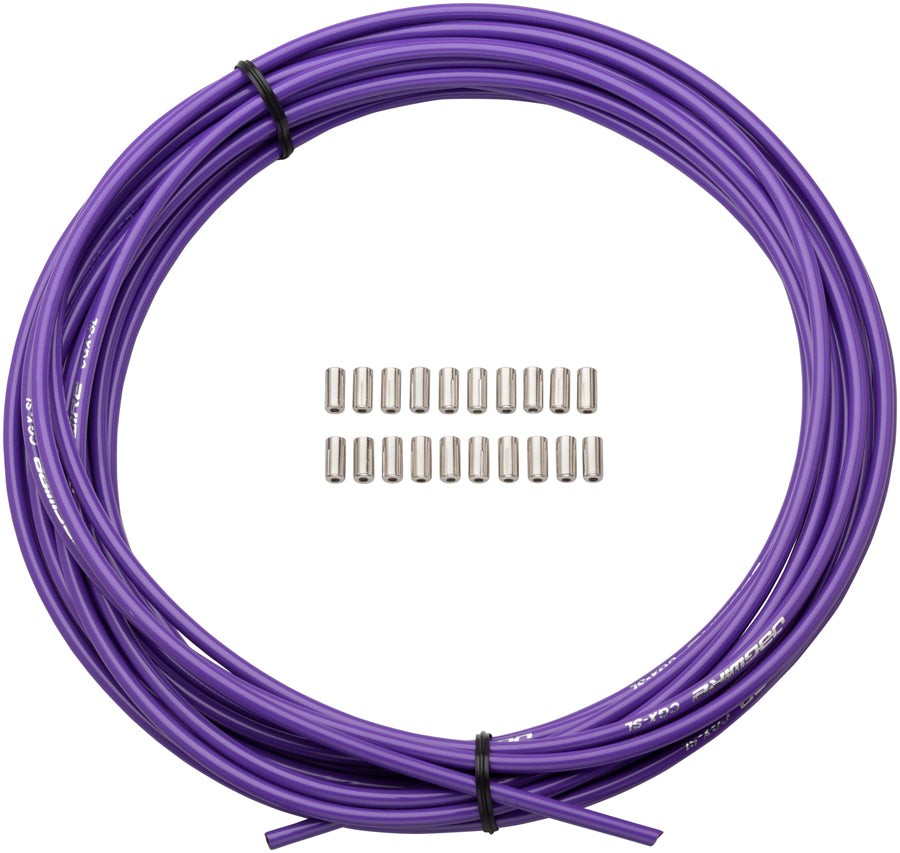 Jagwire 5mm Sport Brake Housing Slick-Lube Liner 10M Roll Purple Color Purple-Goodwynn'sGoodwynn's