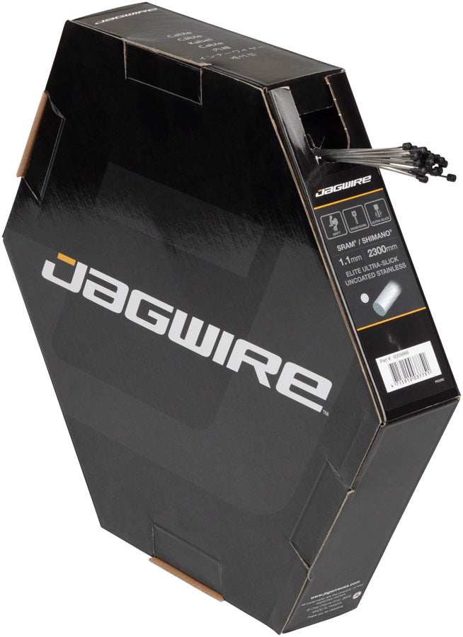 Jagwire Elite Ultra-Slick Shift Cable - 1.1 x 2300mm Polished Stainless Steel For SRAM/Shimano Box of 25-Goodwynn'sGoodwynn's
