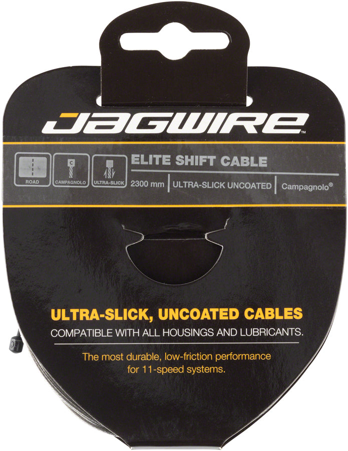 Jagwire Elite Ultra-Slick Shift Cable - 1.1 x 2300mm Polished Stainless Steel For Campagnolo-Goodwynn'sGoodwynn's