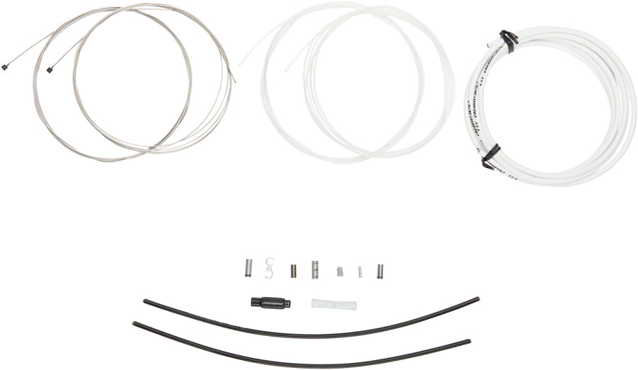 Jagwire Elite Sealed Shift Cable Kit - SRAM/Shimano Ultra-Slick Uncoated Cables White-Goodwynn'sGoodwynn's