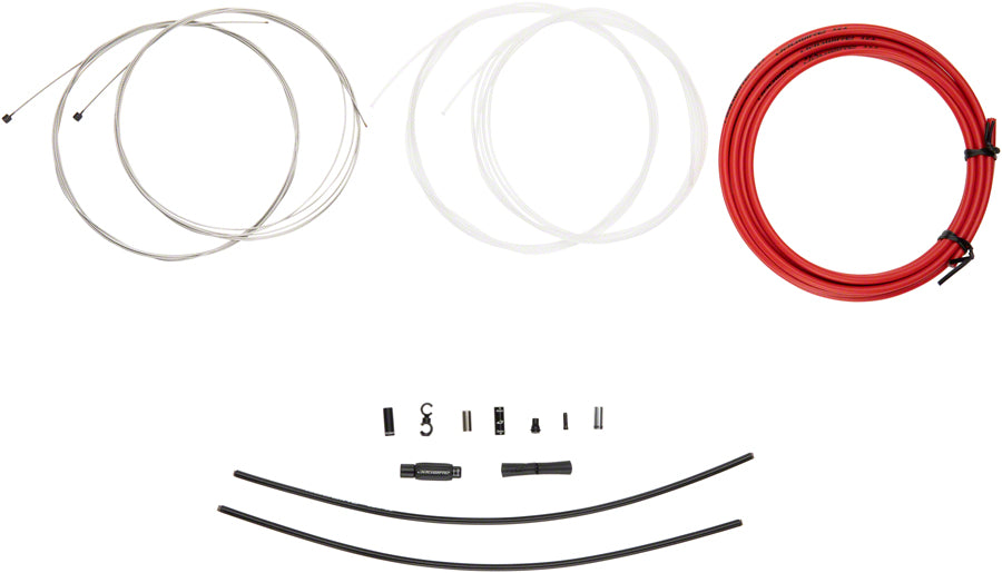 Jagwire Elite Sealed Shift Cable Kit -  SRAM/Shimano Ultra-Slick Uncoated Cables Red-Goodwynn'sGoodwynn's