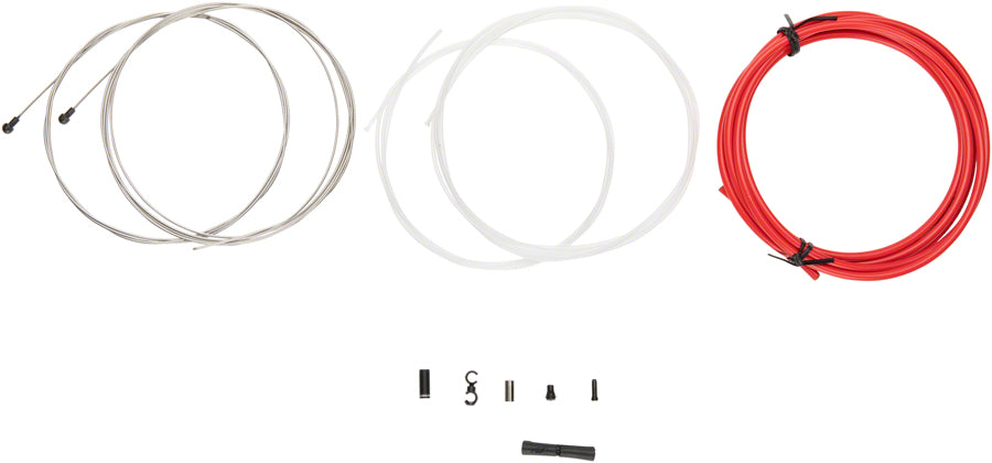 Jagwire Road Elite Sealed Brake Cable Kit - SRAM/Shimano Ultra-Slick Uncoated Cables Red-Goodwynn'sGoodwynn's