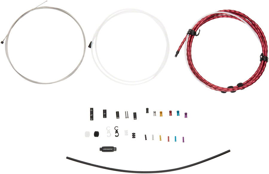 Jagwire 1x Elite Link Shift Cable Kit SRAM/Shimano Polished Ultra-Slick Cable Red-Goodwynn'sGoodwynn's