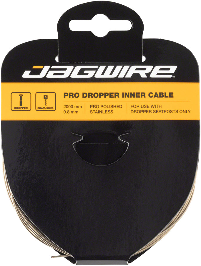 Jagwire Pro Dropper Inner Cable - 0.8 x 2000mm Polished Stainless Steel-Goodwynn'sGoodwynn's
