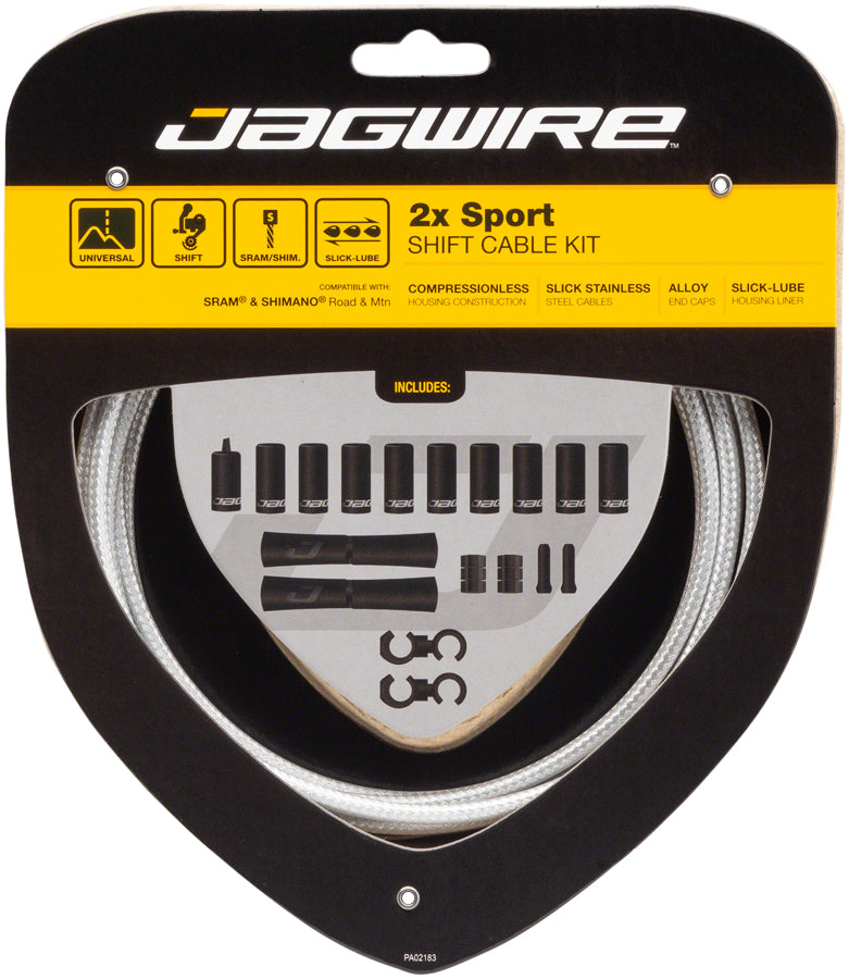 Jagwire 2x Sport Shift Cable Kit SRAM/Shimano Sterling Silver-Goodwynn'sGoodwynn's