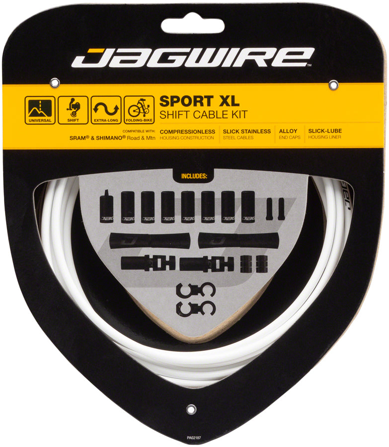 Jagwire Sport XL Shift Cable Kit SRAM/Shimano White-Goodwynn'sGoodwynn's