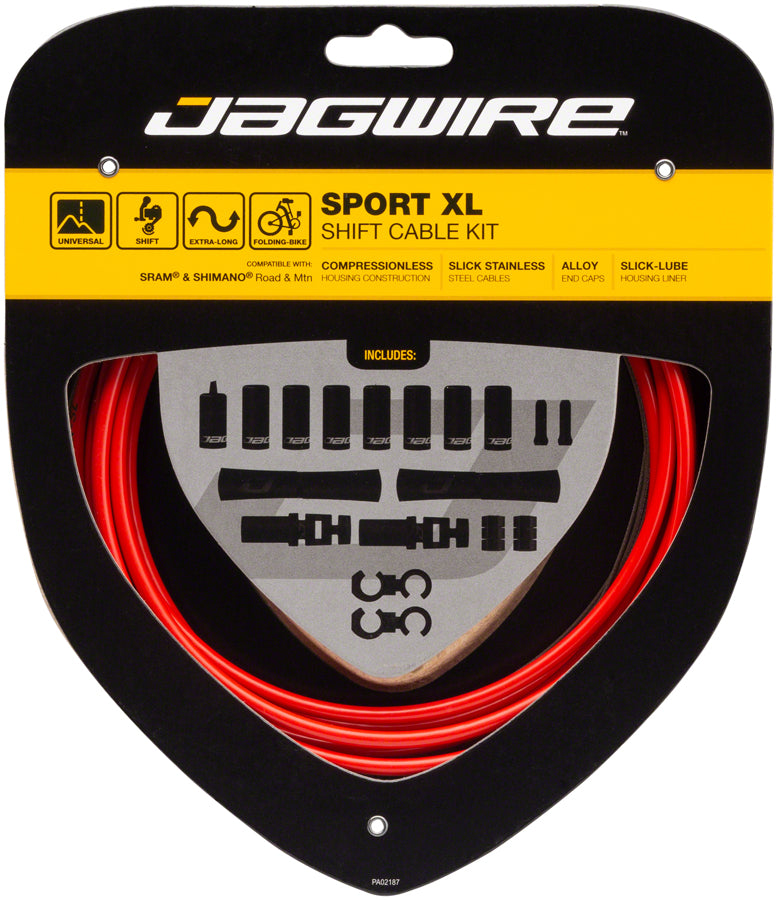 Jagwire Sport XL Shift Cable Kit SRAM/Shimano Red-Goodwynn'sGoodwynn's