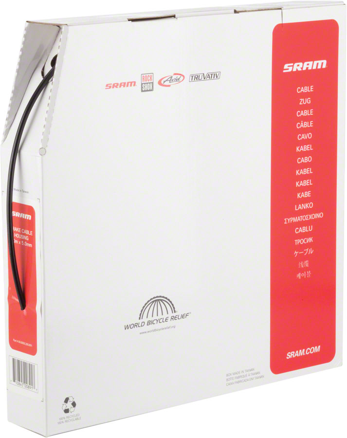 SRAM 5mm Brake Cable Housing Black 30 Meter Filebox-Goodwynn'sGoodwynn's