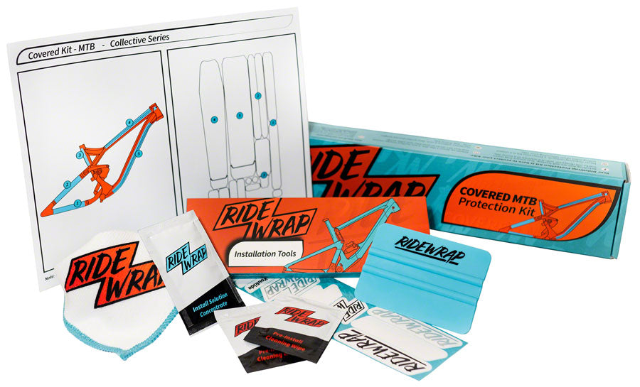 RideWrap Covered Dual Suspension MTB Frame Protection Kit - Gloss-Goodwynn'sGoodwynn's
