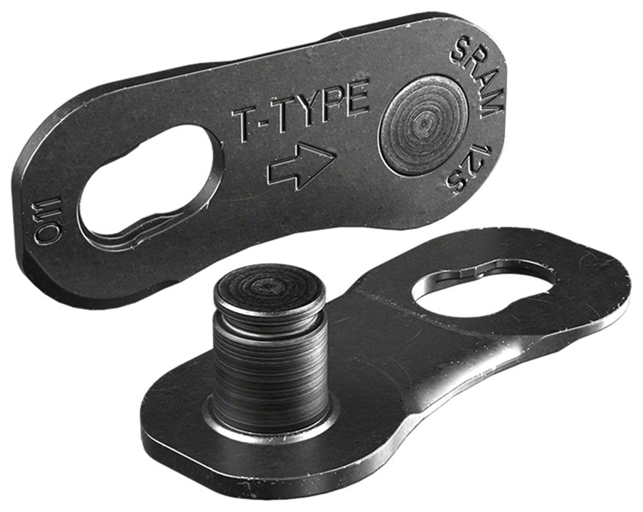 SRAM Eagle T-Type PowerLock Flattop Connector Link - 12-Speed For Eagle T-Type Flattop Chain Only PVD Coated BLK 4 Pack-Goodwynn'sGoodwynn's