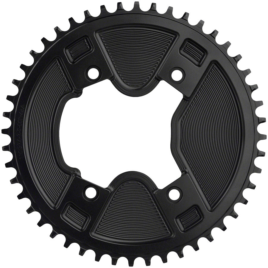 Wolf Tooth Aero 110 Asymmetric BCD Chainring - 46t 110 Asymmetric BCD 4-Bolt Drop-Stop ST For Shimano GRX 800 Series BLK-Goodwynn'sGoodwynn's