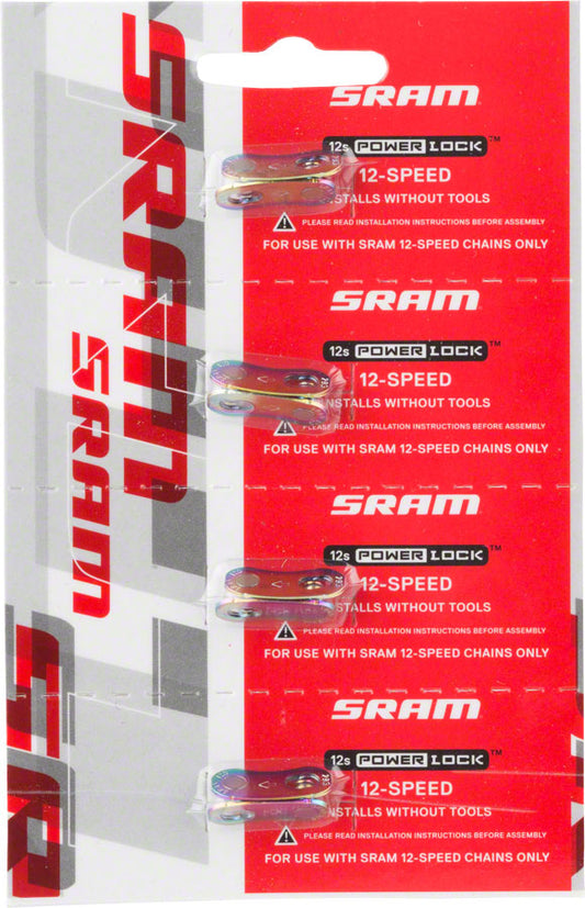 SRAM Eagle PowerLock Link for 12-Speed Chain Rainbow Finish Card/4-Goodwynn's