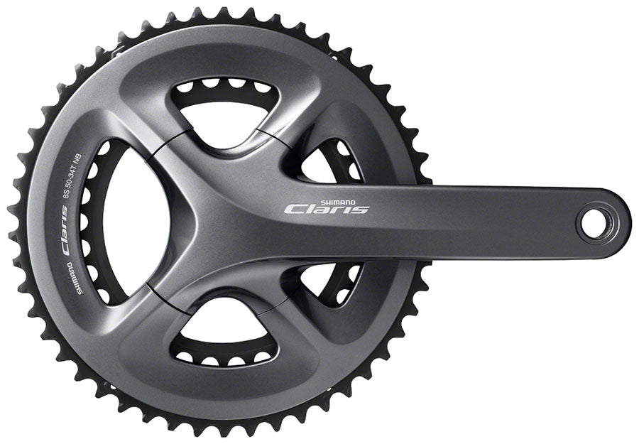 Shimano Claris FC-R2000 Crankset - 165mm 8-Speed 50/34t 110 BCD Hollowtech II Spindle Interface BLK-Goodwynn'sGoodwynn's