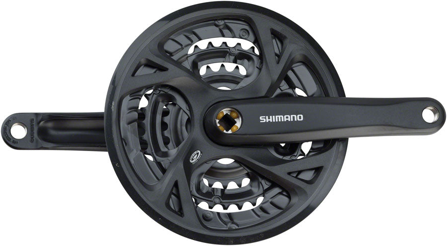 Shimano Altus FC-M371 Crankset - 170mm 9-Speed 48/36/26t Riveted Square Taper JIS Spindle Interface BLK-Goodwynn'sGoodwynn's