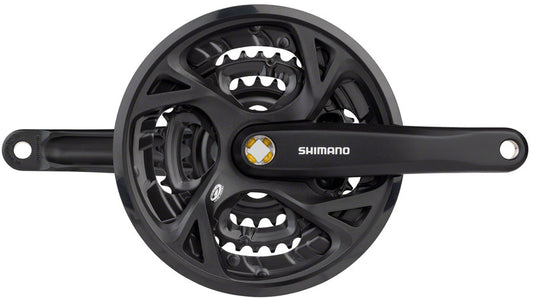 Shimano Acera FC-M371-L Crankset - 175mm 9-Speed 48/36/26t Riveted Square Taper JIS Spindle Interface BLK-Goodwynn's