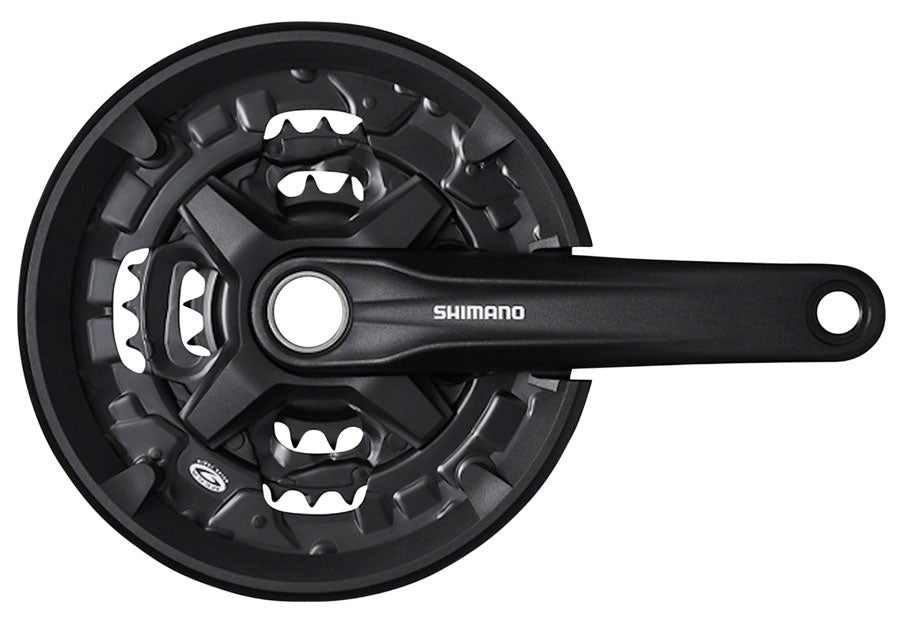 Shimano FC-MT210-3 Crankset - 175mm 9-Speed 40/30/22t Riveted 50mm Chainline BLK-Goodwynn'sGoodwynn's