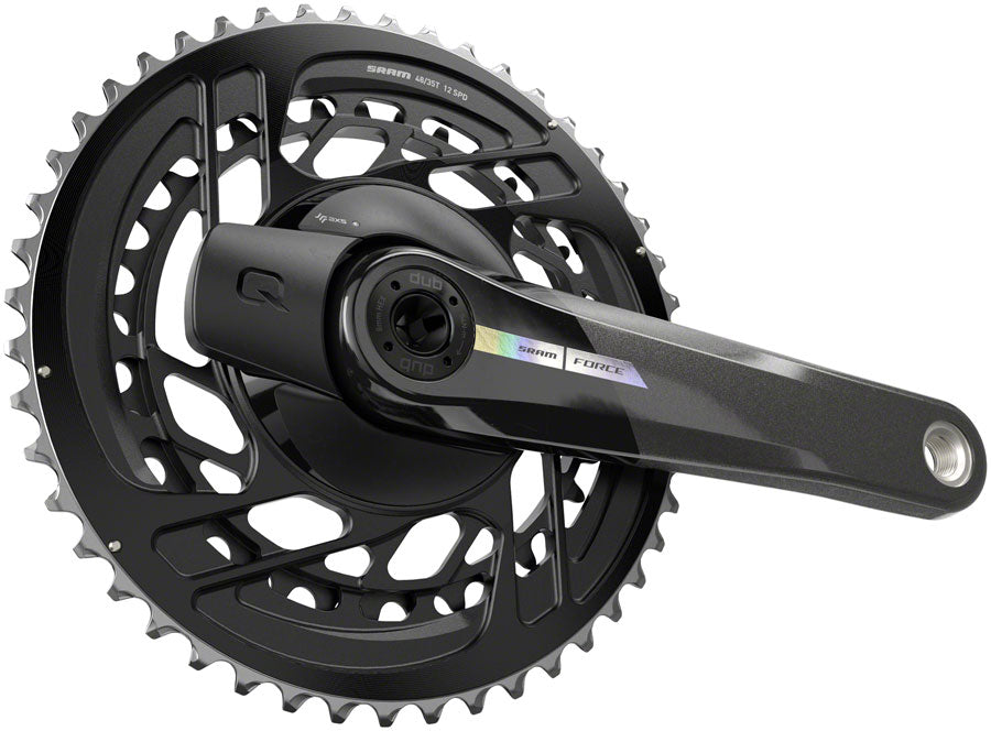 SRAM Force AXS Power Meter Crankset - 165mm 2x 12-Speed 46/33t Direct Mount DUB Spindle Interface Iridescent Gray D2-Goodwynn'sGoodwynn's