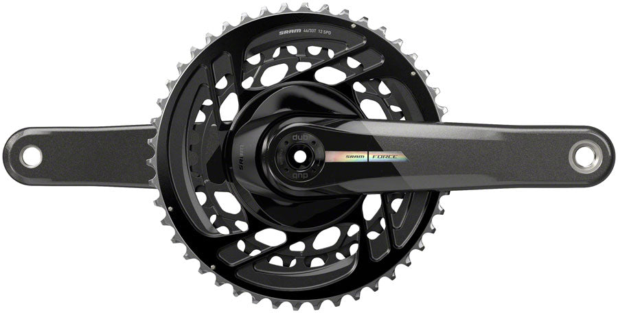 SRAM Force Crankset - 167.5mm 2x 12-Speed 46/33t Direct Mount DUB Spindle Interface Iridescent Gray D2