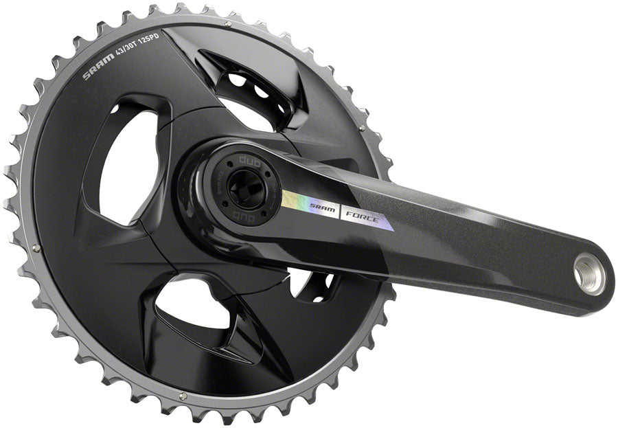 SRAM Force Wide Crankset - 167.5mm 2x 12-Speed 43/30t 94 BCD DUB Spindle Interface Iridescent Gray D2-Goodwynn'sGoodwynn's
