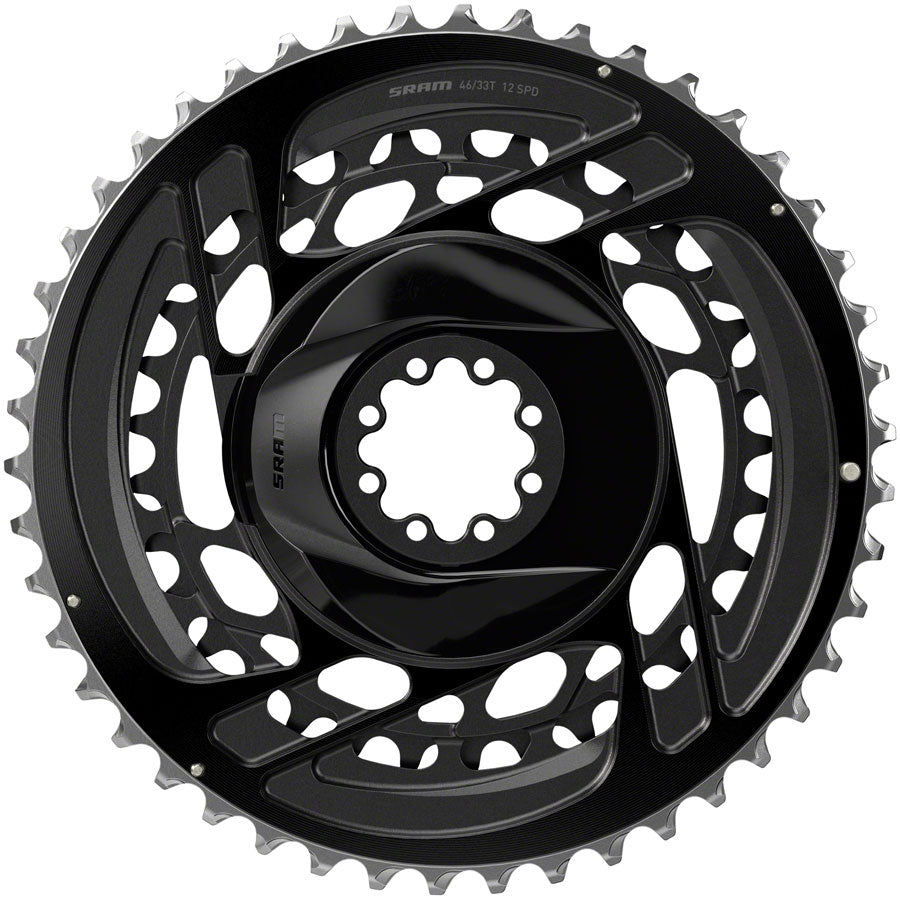 SRAM Force 2x Chainring Kit - 46/33t 2x12-Speed 8-Bolt Direct Mount Black D2-Goodwynn'sGoodwynn's