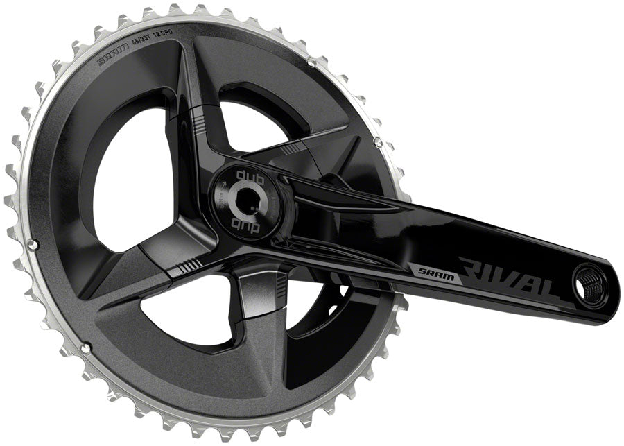 SRAM Rival AXS Crankset - 160mm 12-Speed 46/33t 107 BCD DUB Spindle Interface BLK D1-Goodwynn'sGoodwynn's