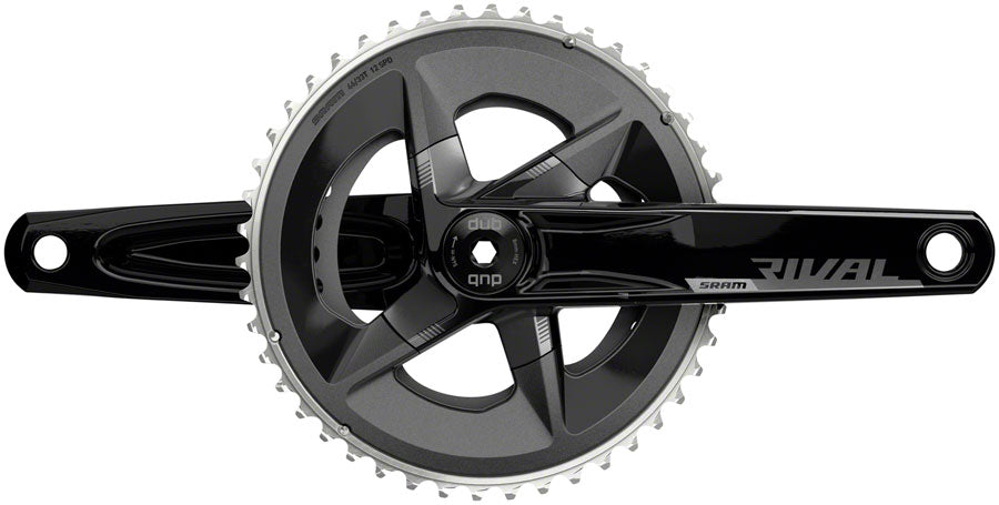 SRAM Rival AXS Crankset - 175mm 12-Speed 46/33t 107 BCD DUB Spindle Interface BLK D1-Goodwynn&#39;sGoodwynn&#39;s