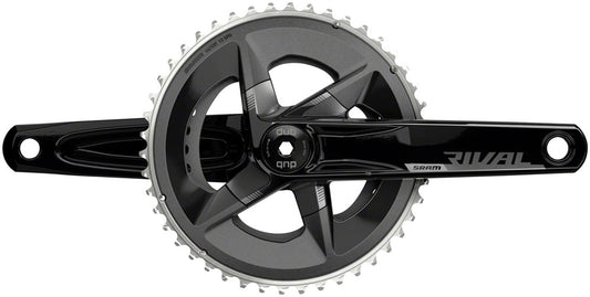 SRAM Rival AXS Crankset - 175mm 12-Speed 46/33t 107 BCD DUB Spindle Interface BLK D1-Goodwynn's