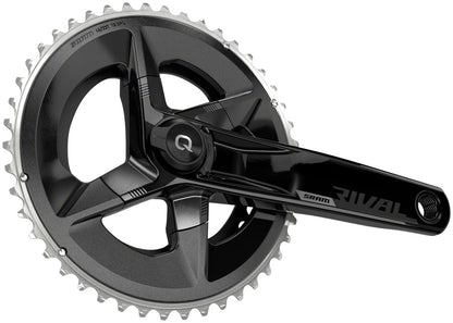SRAM Rival AXS Crankset Quarq Power Meter - 170mm 12-Speed 48/35t Yaw 107 BCD DUB Spindle Interface BLK D1