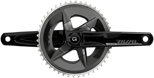 SRAM Rival AXS Crankset Quarq Power Meter - 165mm 12-Speed 48/35t Yaw 107 BCD DUB Spindle Interface BLK D1-Goodwynn's
