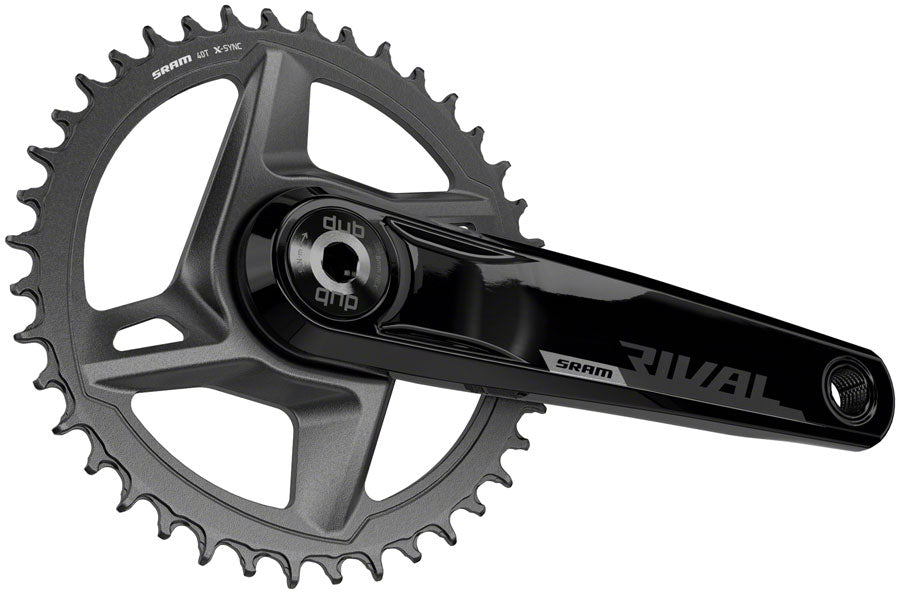 SRAM Rival 1 AXS Wide Crankset - 172.5mm 12-Speed 46t 8-Bolt Direct Mount DUB Spindle Interface BLK D1-Goodwynn'sGoodwynn's
