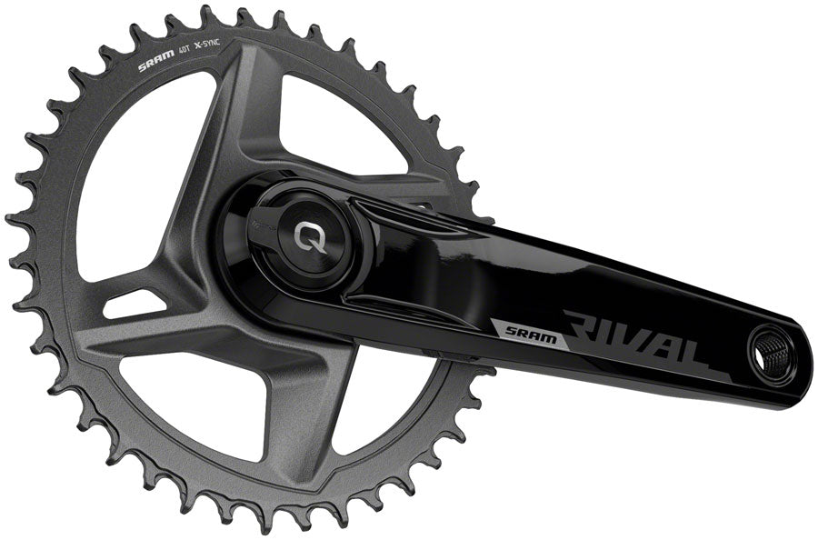 SRAM Rival 1 AXS Wide Power Meter Crankset - 165mm 12-Speed 40t 8-Bolt Direct Mount DUB Spindle Interface BLK D1-Goodwynn'sGoodwynn's