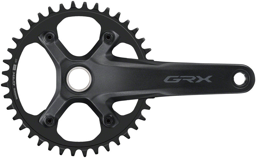 Shimano GRX FC-RX610-1 Crankset - 175mm 12-Speed 40t 110 BCD Hollowtech II Spindle Interface BLK-Goodwynn'sGoodwynn's