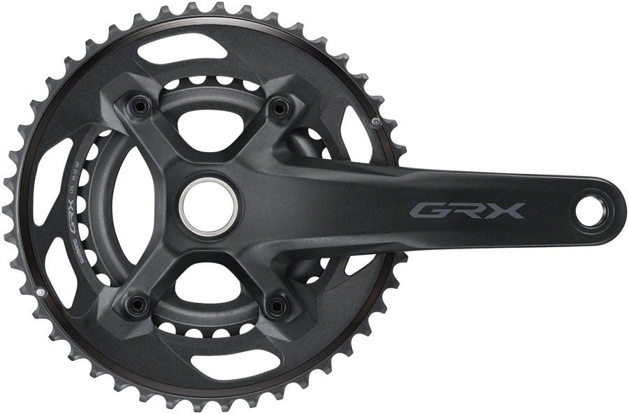 Shimano GRX FC-RX610-2 Crankset - 165mm 12-Speed 46/30t 110/80 BCD Hollowtech II Spindle Interface BLK-Goodwynn'sGoodwynn's
