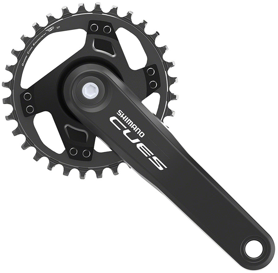 Shimano CUES FC-U4000-1 Crankset - 170mm 9/10/11-Speed 32t Riveted Square Taper JIS Spindle Interface BLK-Goodwynn'sGoodwynn's