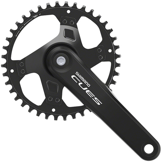 Shimano CUES FC-U4000-1 Crankset - 170mm 9/10/11-Speed 40t Riveted Square Taper JIS Spindle Interface BLK-Goodwynn's