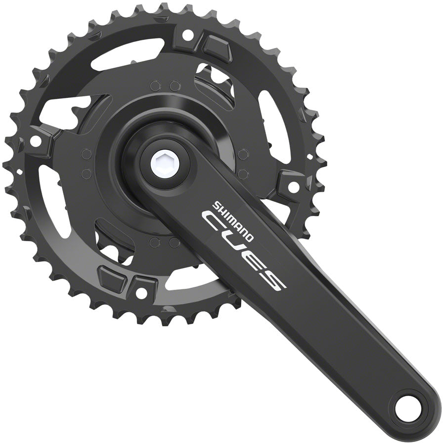 Shimano CUES FC-U4000-2 Crankset - 170mm 9/10/11-Speed 40/26t Riveted Square Taper JIS Spindle Interface BLK-Goodwynn'sGoodwynn's