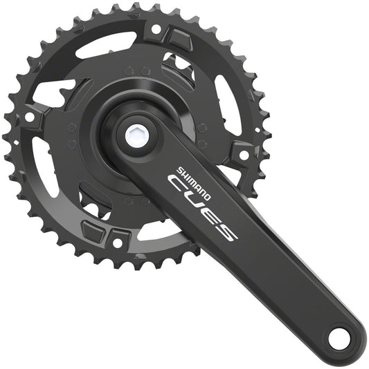 Shimano CUES FC-U4000-2 Crankset - 170mm 9/10/11-Speed 40/26t Riveted Square Taper JIS Spindle Interface BLK-Goodwynn's